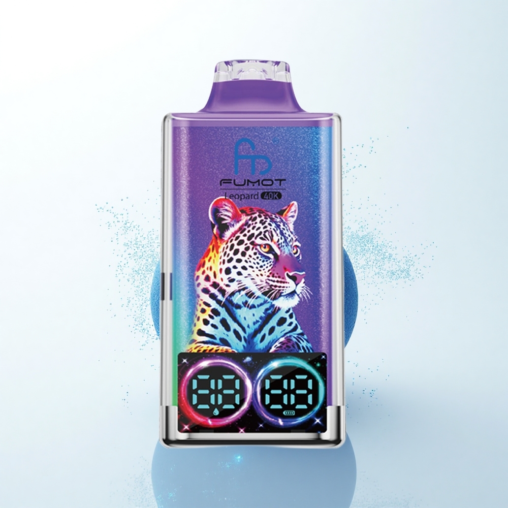 Fumot Leopard 40K Puffs ブルー・デュアルメッシュ・5%