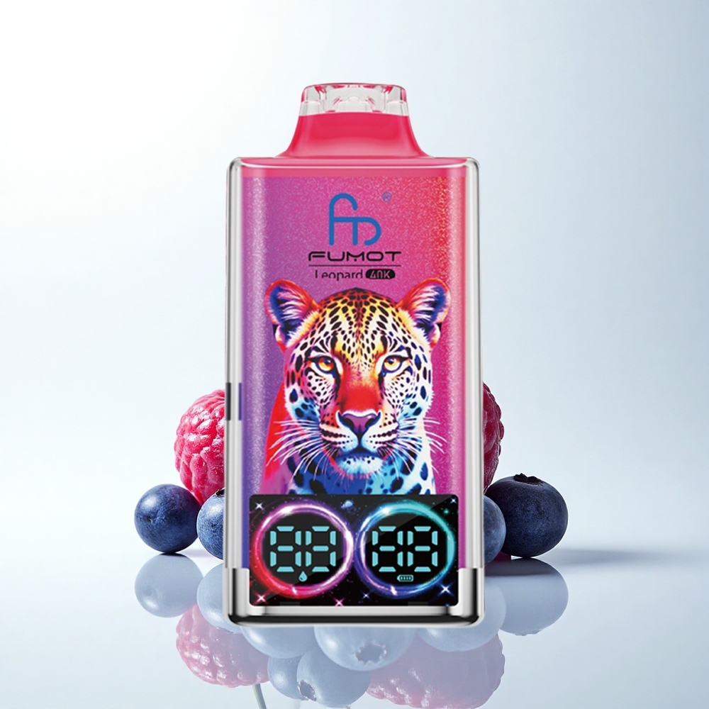Fumot Leopard 40K Puffs ブルーベリー チェリー クランベリー デュアルメッシュ 5%