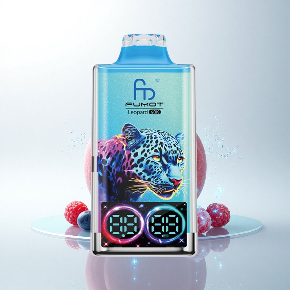 Fumot Leopard 40K Puffs ピーチベリー デュアルメッシュ 5%