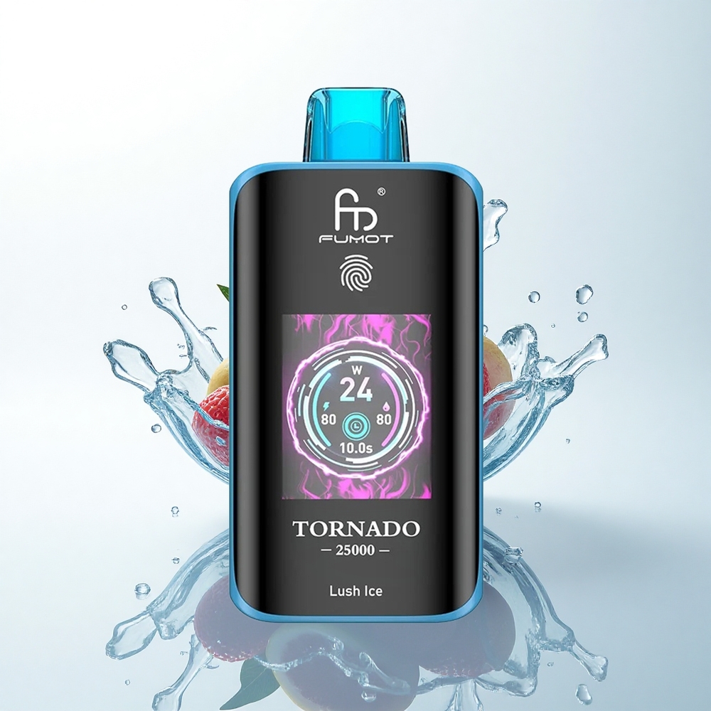 Fumot Tornado 25000 Puffs ラッシュアイス HDスクリーン 700mAh 20ml