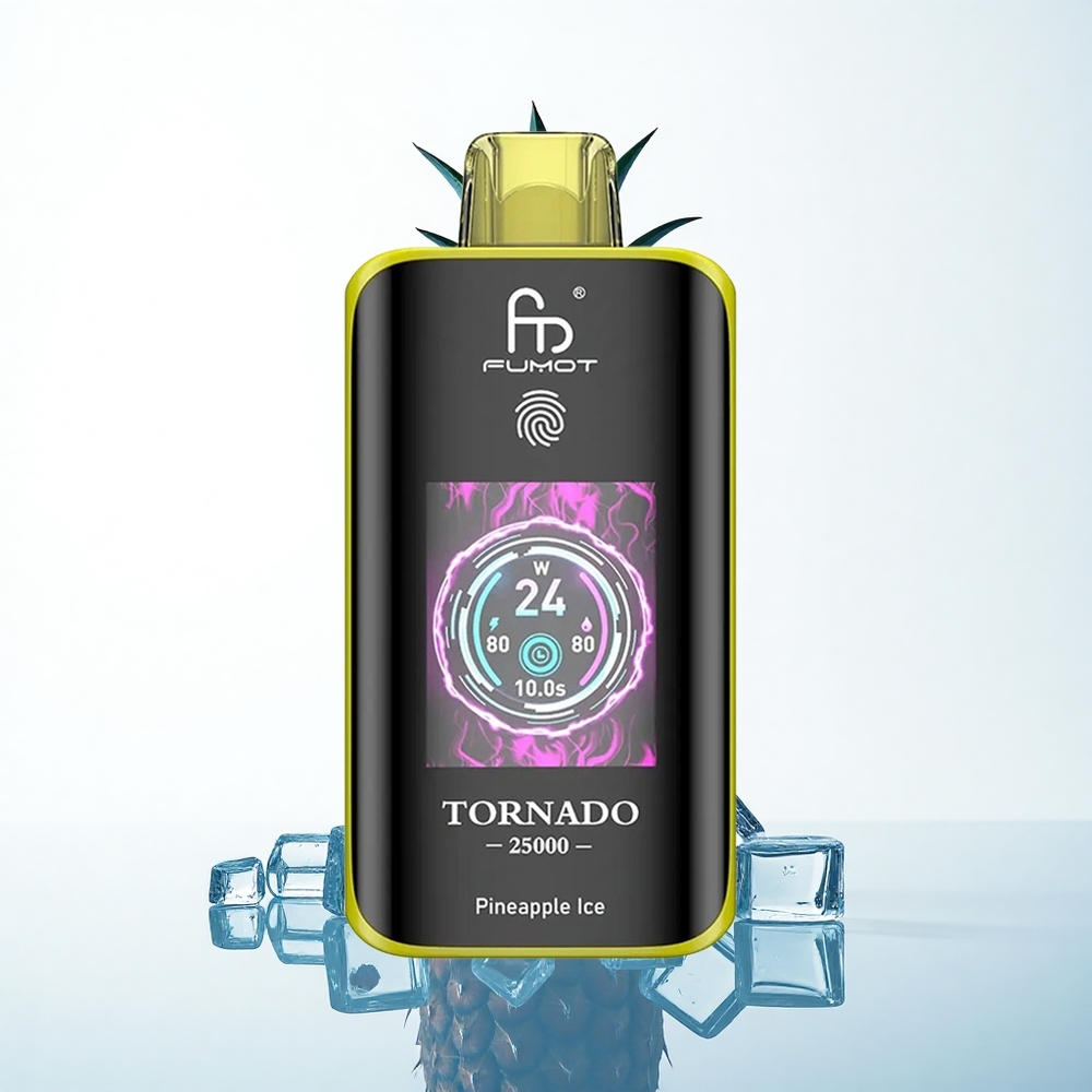 Fumot Tornado 25000 Puffs パイナップルアイス HDスクリーン 700mAh 20ml