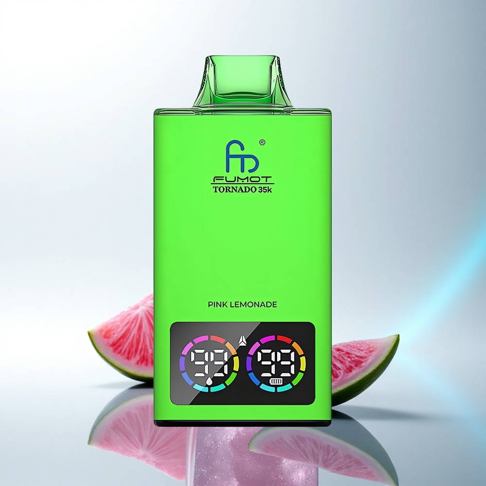 Fumot Tornado 35000 Puffs ピンクレモネード デュアルメッシュ RGB