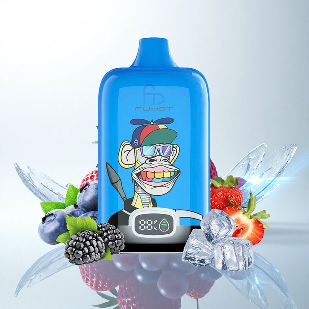 Fumot Tornado Digital Box 12000 Puffs イチゴブドウメッシュ27