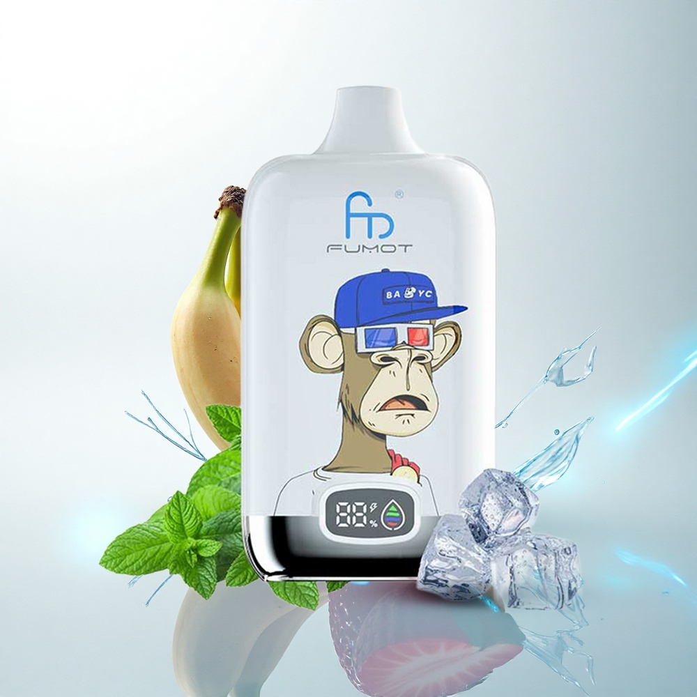 Fumot Tornado Digital Box 12000 Puffs ストロベリーバナナ メッシュコイル タイプC