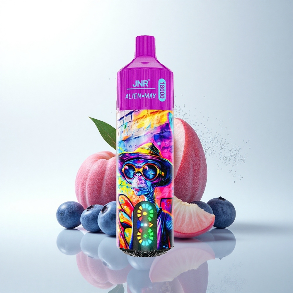JNR Alien Max 18000 ピーチブルーベリーキャンディ デュアルメッシュコイル タイプCクイックチャージ
