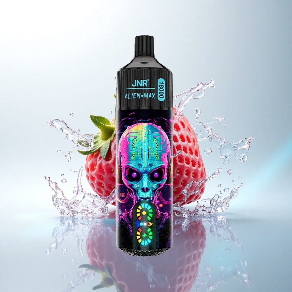 JNR Alien Max 18000 ハッバババ ストロベリー デュアルメッシュコイル