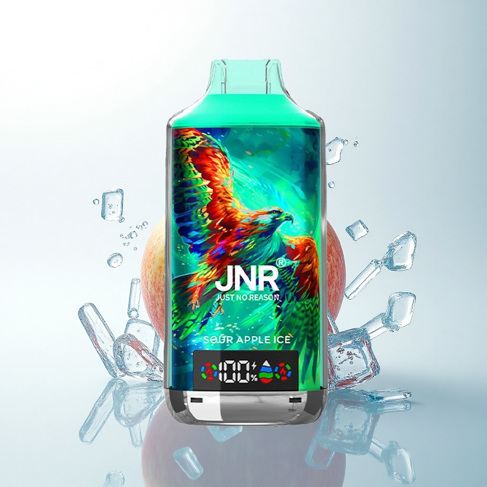 JNR Falcon X 18000 サワーアップルアイス デュアルメッシュコイル 24ml