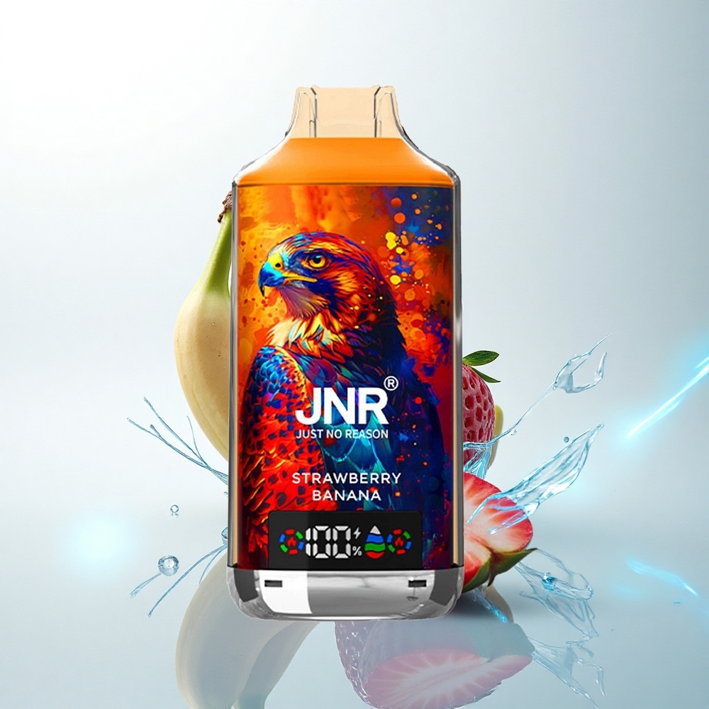 JNR Falcon X 18000 いちごバナナ デュアルメッシュコイル 24ml