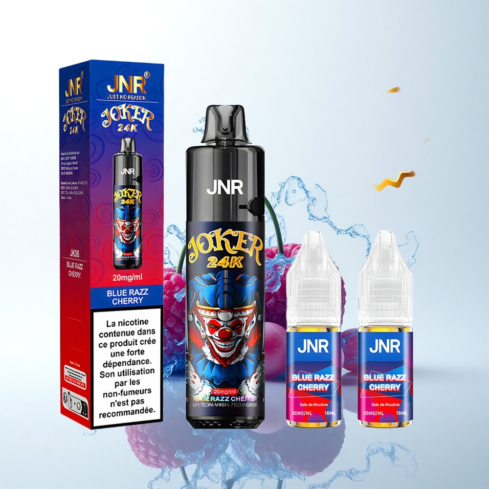 JNR Joker 24K ブルーラズチェリー サイドリフィル 800mAh