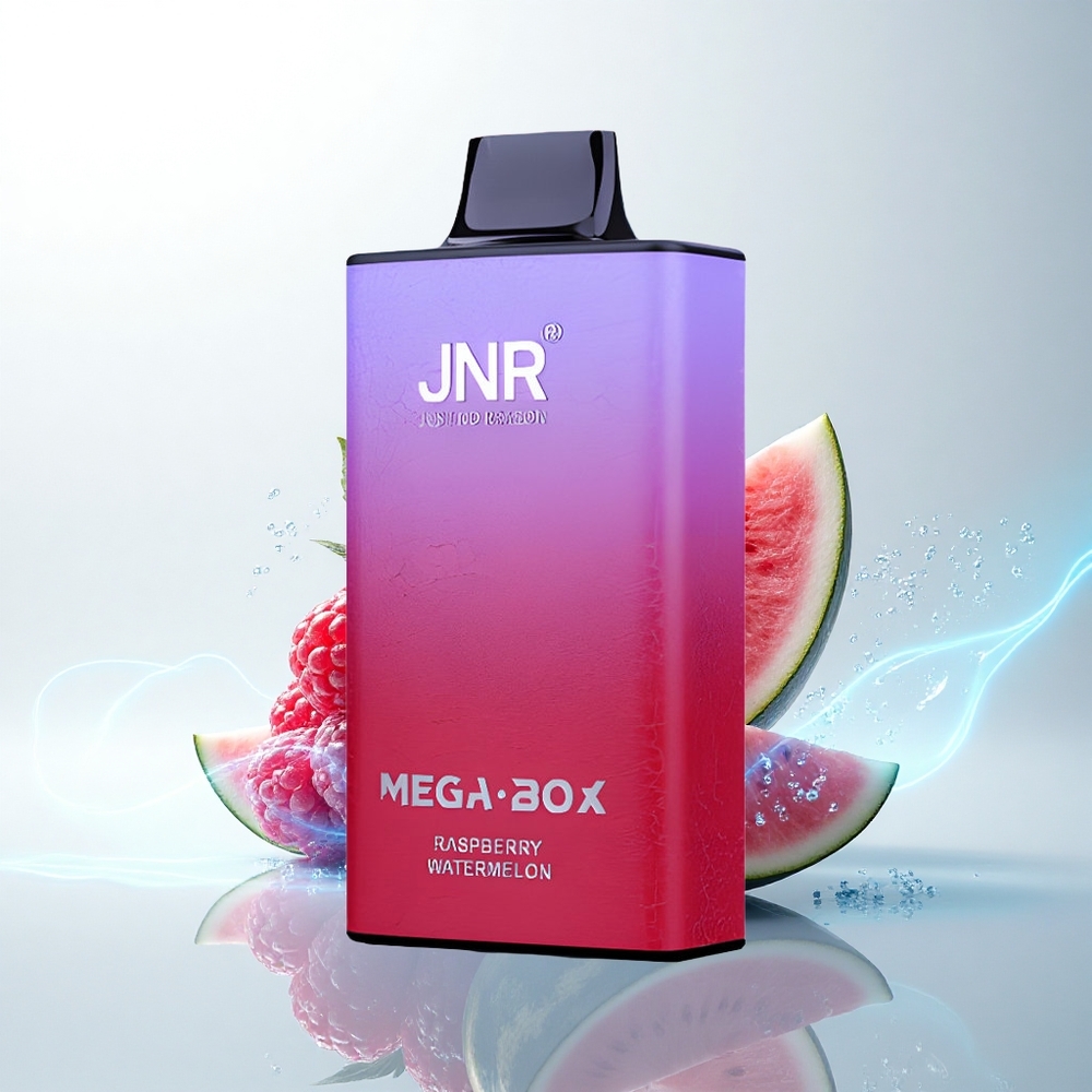 JNR Mega Box 25000 ラズベリーメロン デュアルメッシュ クイックチャージ 30ml