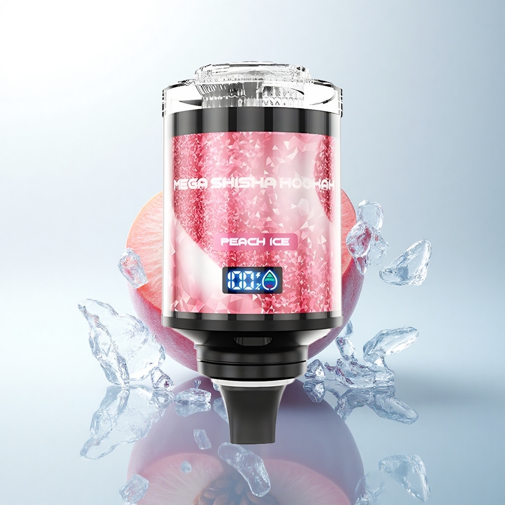 JNR Mega Shisha Hookah 100K 桃の氷 2200mAh タイプC