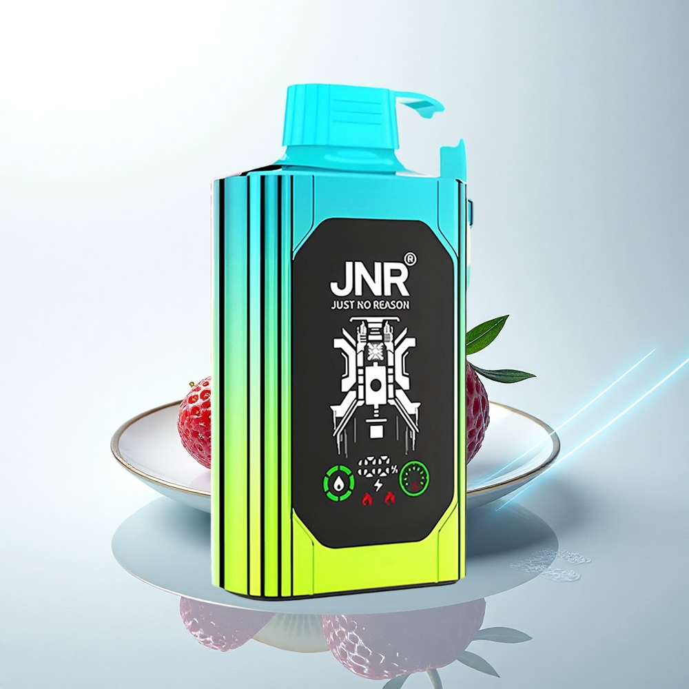 JNR Shisha Hookah Box 20500 ストロベリーキウイ HDディスプレイ デュアルメッシュコイル