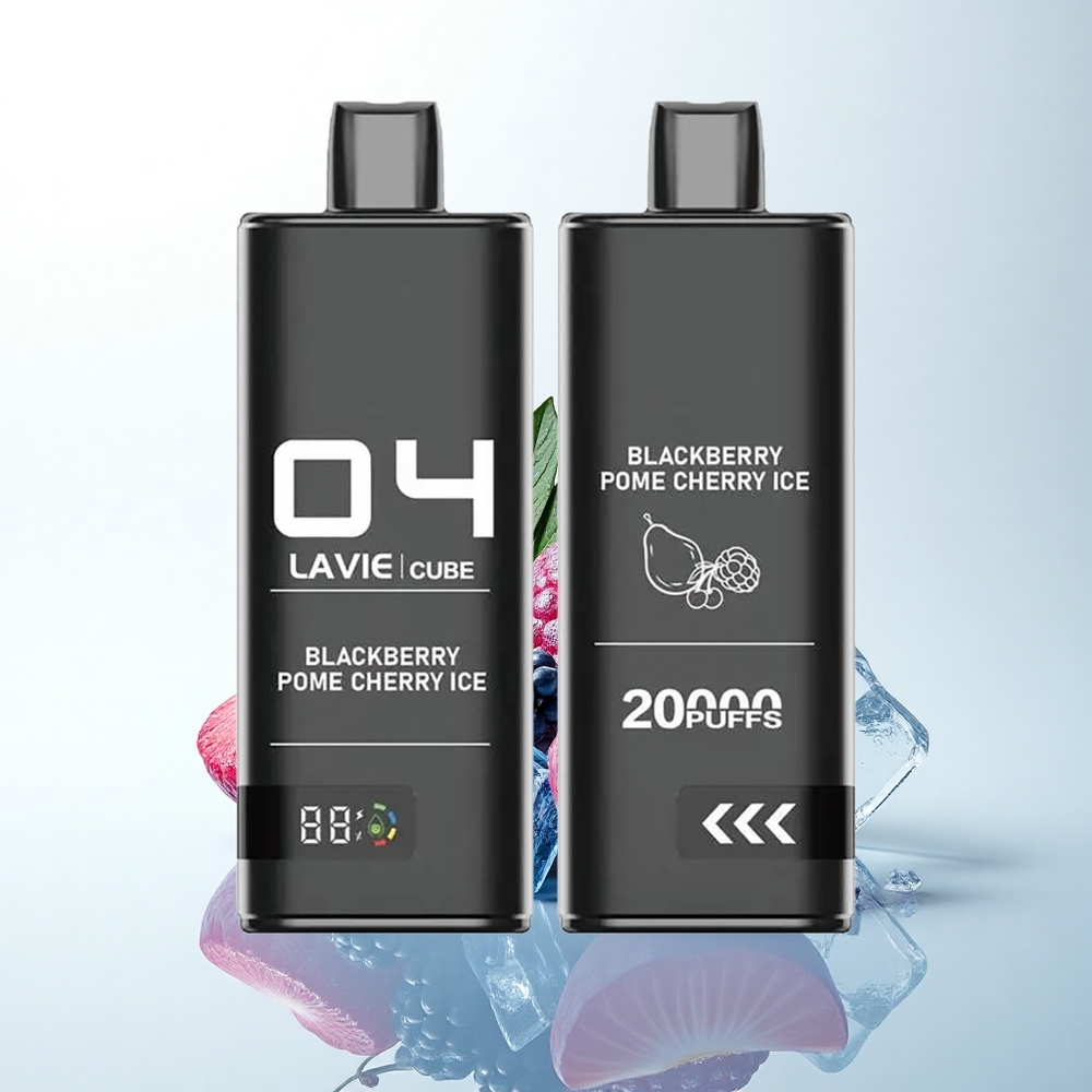 Lavie Cube 20000 Puffs ブラックベリーポムチェリーアイス 28ML 600mAh