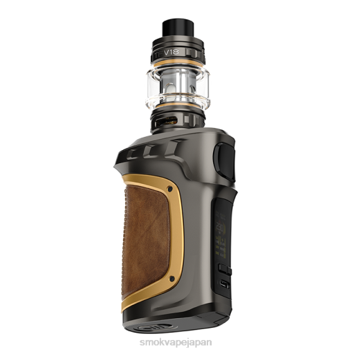 SMOK Nord コイル - SMOK MAG-18 キット ガンメタルゴールドレザー BP6278