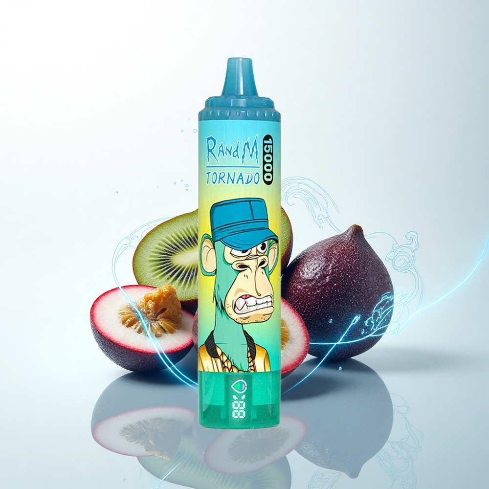 RandM Fumot Tornado 15000 Puffs キウイパッションフルーツグアバ 25ml 0.9オームメッシュ