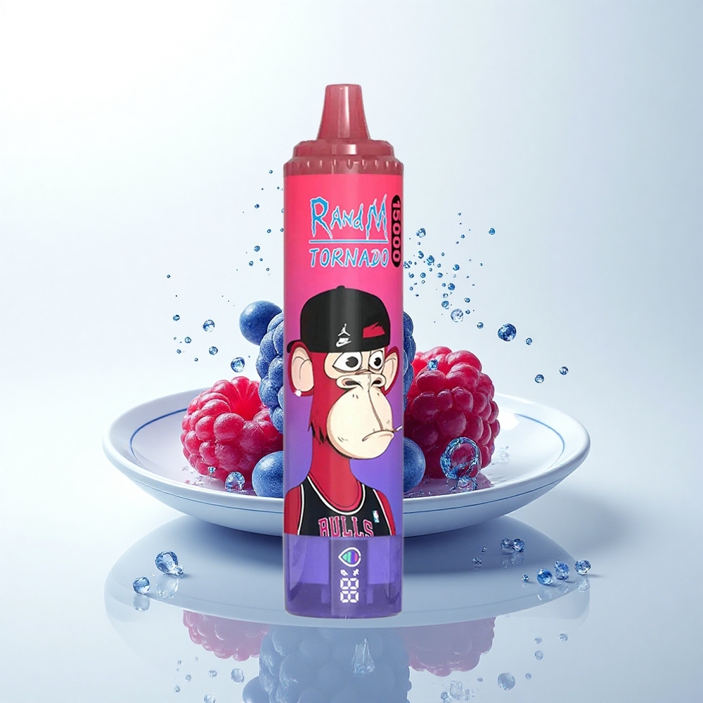 RandM Fumot Tornado 15000 Puffs ブルーサワーラズベリー メッシュ 25ml 850mAh