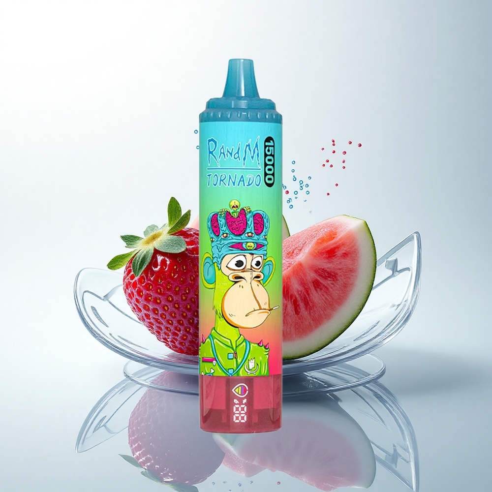 RandM Fumot Tornado 15000 Puffs いちごスイカ 25ml LCDメッシュ
