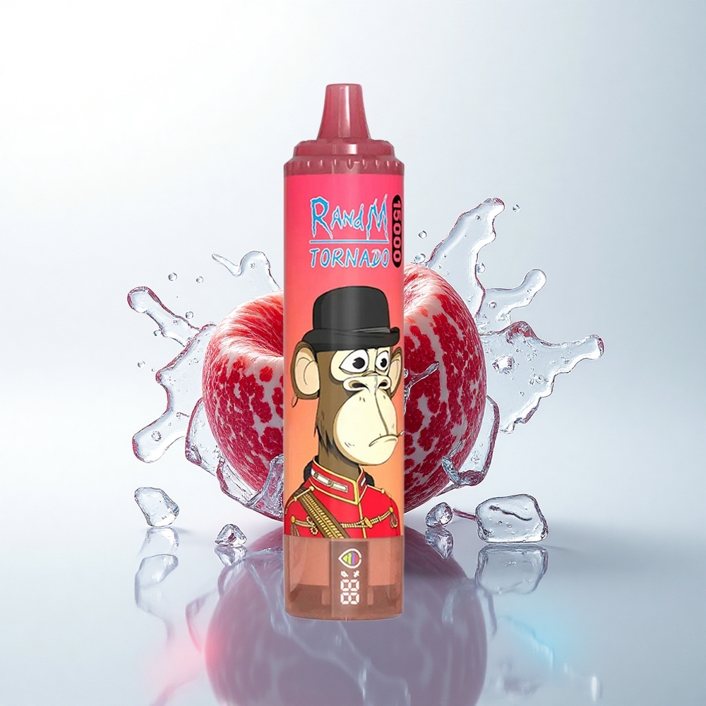RandM Fumot Tornado 15000 Puffs レッドエナジーアイス 25ml メッシュコイル