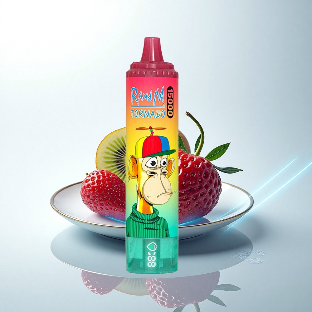 RandM Fumot Tornado 15000 Puffs 苺キウイ 25ml メッシュ