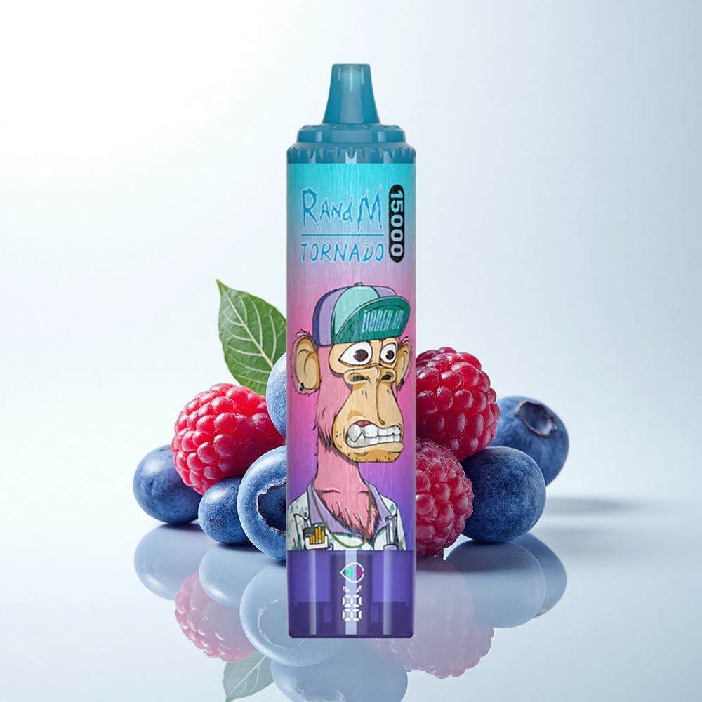 RandM Fumot Tornado 15000 Puffs ブルーベリーレーズベリー 25ml メッシュコイル