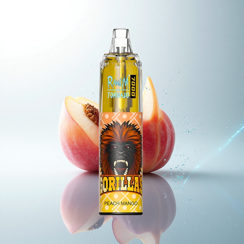 RandM Fumot Tornado 7000 Puffs ピーチマンゴーメッシュコイル14ML