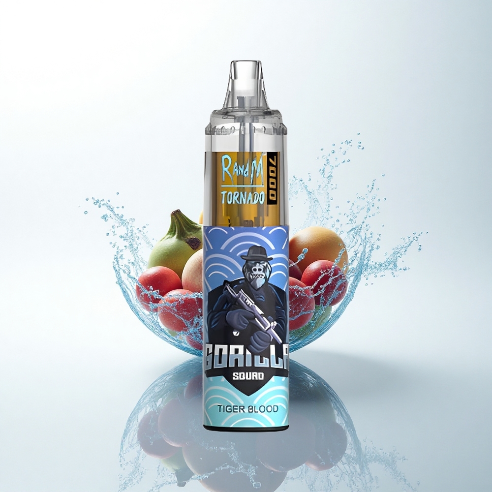 RandM Fumot Tornado 7000 Puffs タイガーブラッド メッシュコイル 14ML
