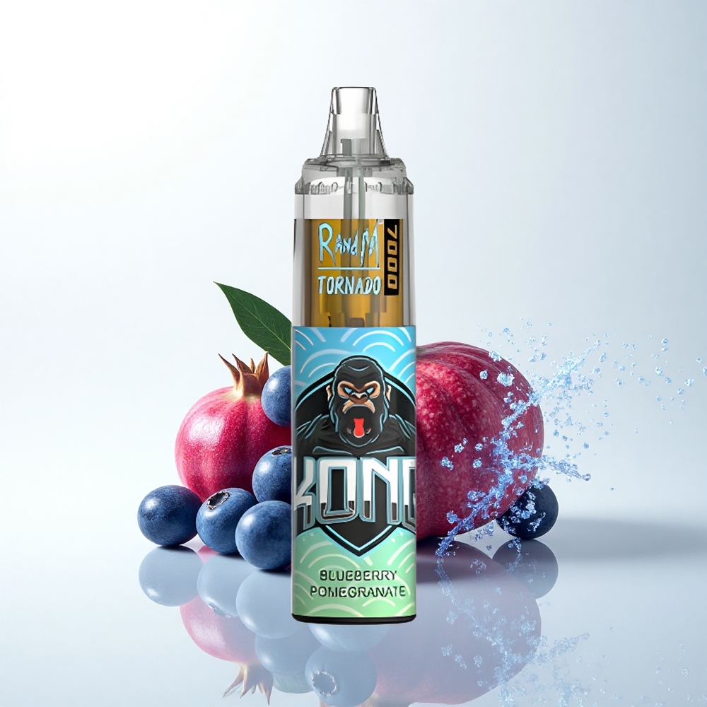 RandM Fumot Tornado 7000 Puffs ブルーベリーポメグラネートメッシュコイル14ml