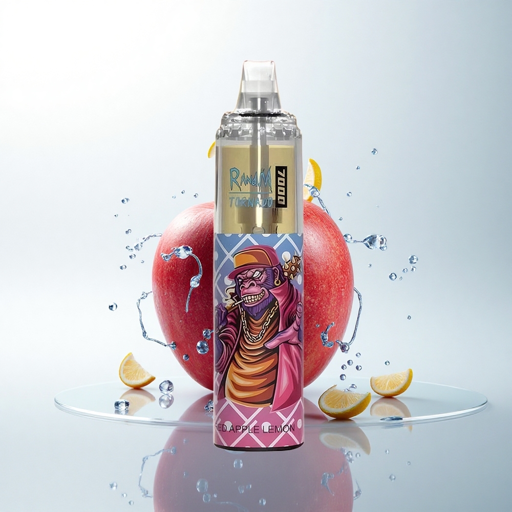 RandM Fumot Tornado 7000 Puffs 赤りんごレモン メッシュコイル タイプC