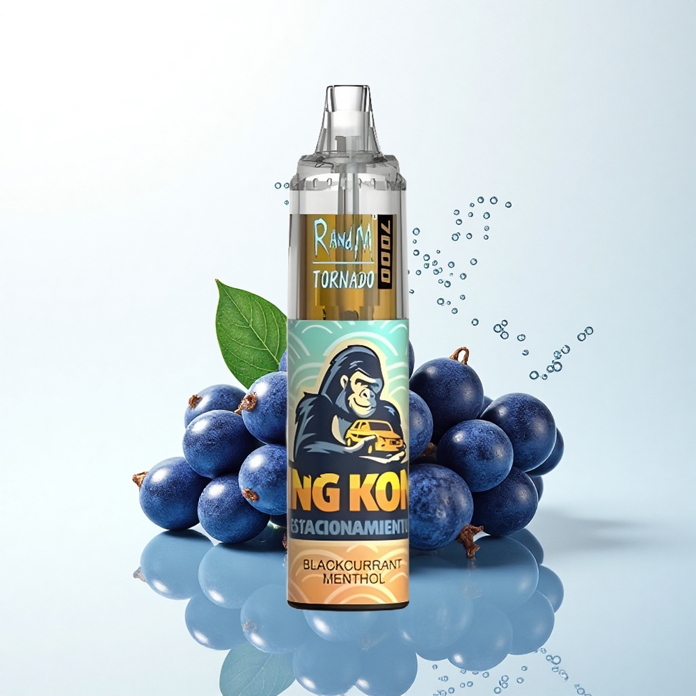 RandM Fumot Tornado 7000 Puffs ブラックカラントメントールメッシュコイル