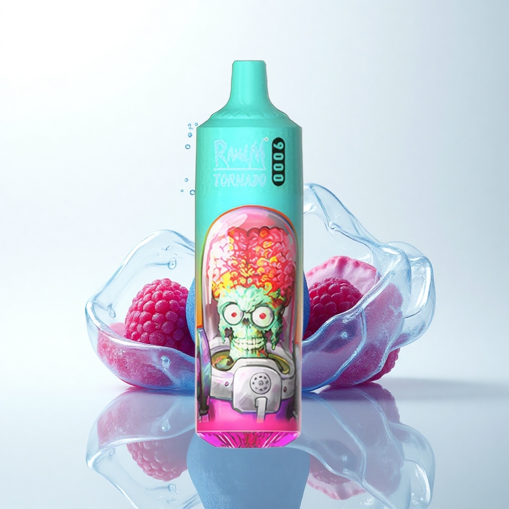 RandM Fumot Tornado 9000 Puffs ブルーサワーラズベリー メッシュコイル 18mL