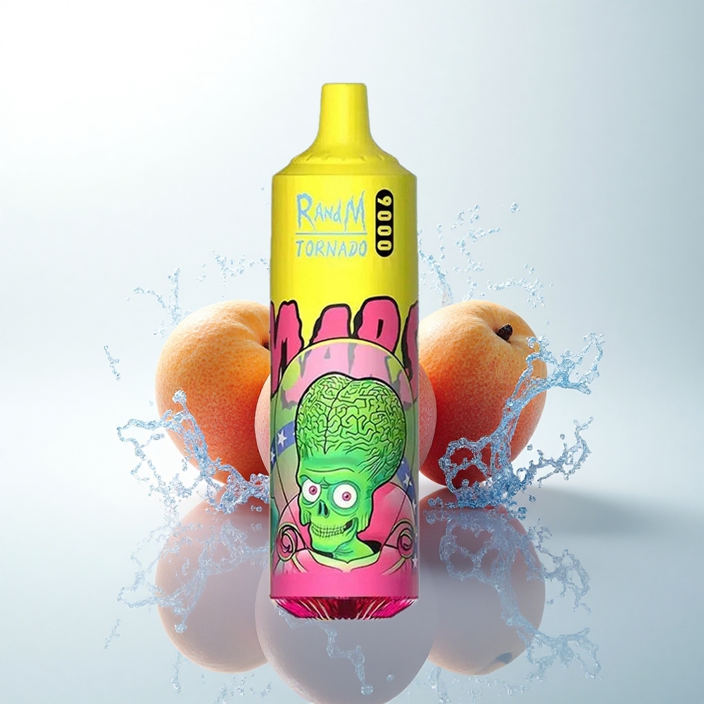 RandM Fumot Tornado 9000 Puffs トリプルマンゴー メッシュコイル RGBディスプレイ 18mL