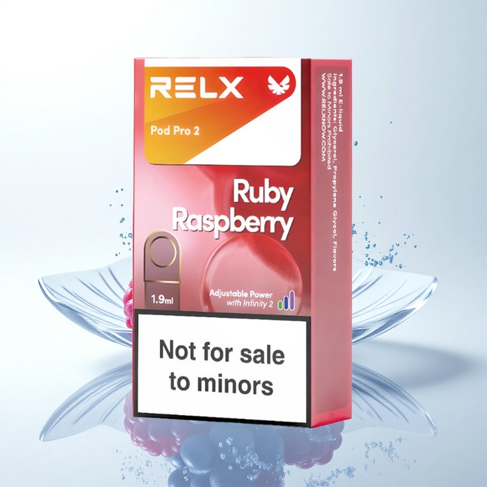 Relx Pod Pro 2 Vape Device ブルーラズベリー 0mg/ml 1.9ml 3モード調整