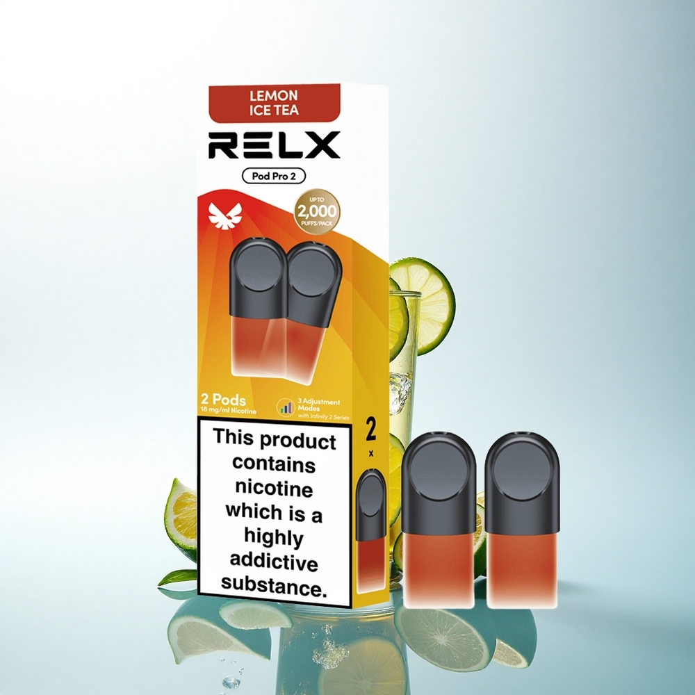 Relx Pod Pro 2 Vape Device ティー・レモンアイスティー 18mg/ml 1.9ml 3モード