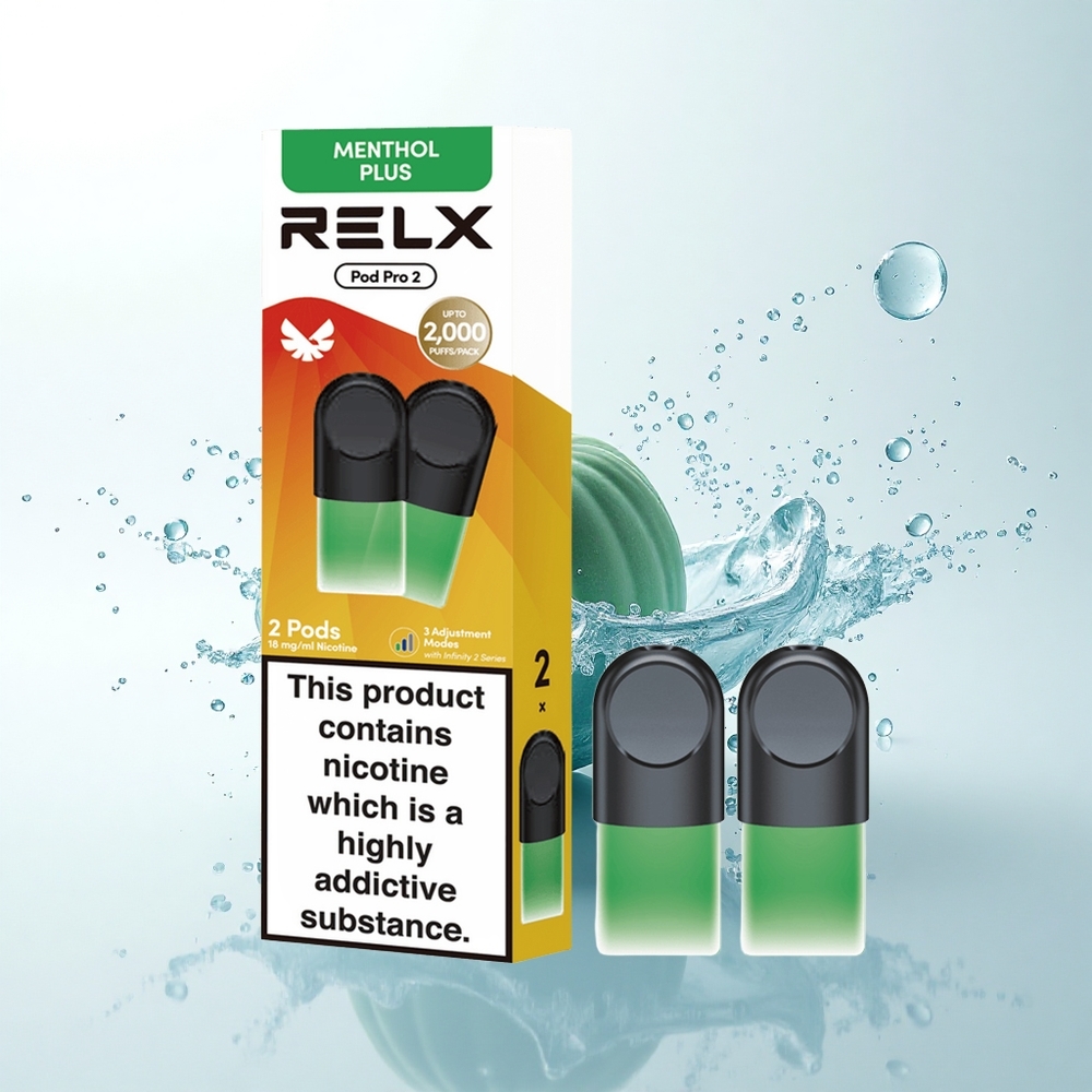 Relx Pod Pro 2 Vape Device ミントメントールプラス18mg/ml 1.9ml 3モード