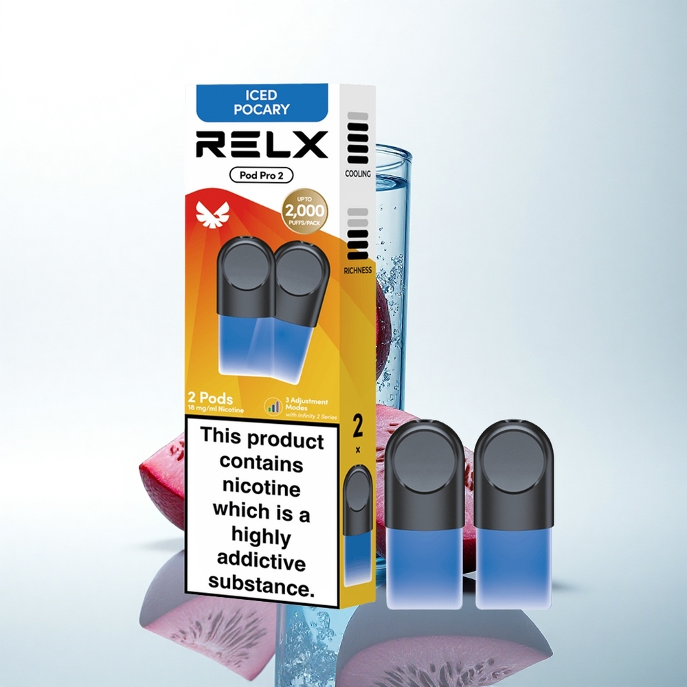 Relx Pod Pro 2 Vape Device ベバレージアイスドポカリ 1.9ml 3電圧調整