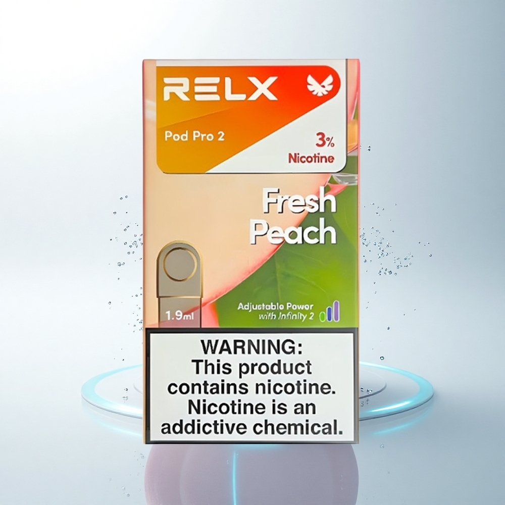 Relx Pod Pro 2 Vape Device フレッシュピーチ 1.9ml 3電圧調整