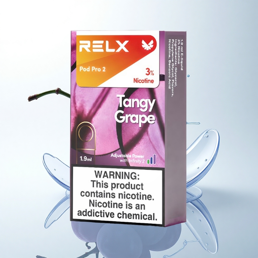 Relx Pod Pro 2 Vape Device タンギーグレープ1.9ml 3モード
