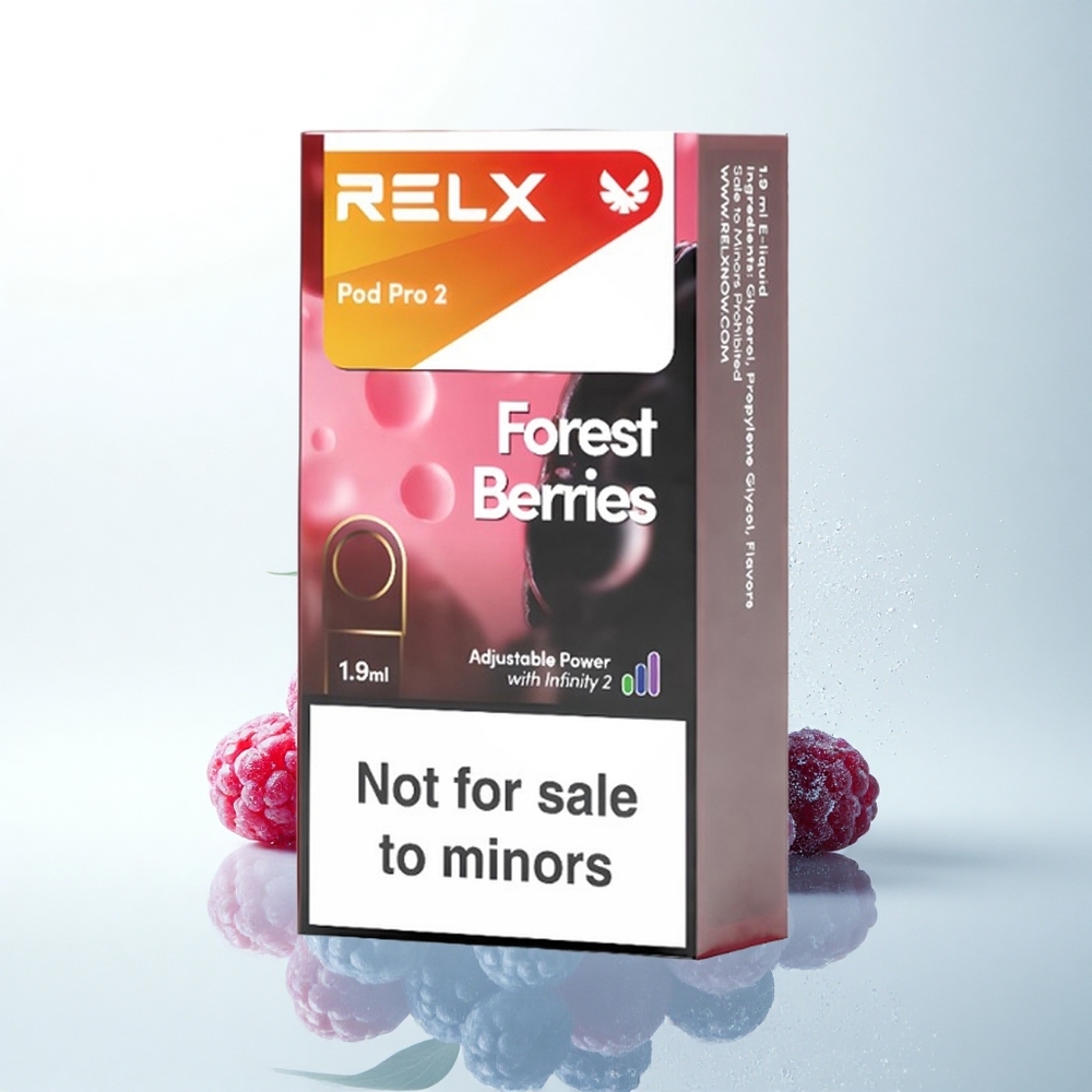 Relx Pod Pro 2 Vape Device 森のベリー 1.9ml 3電圧モード