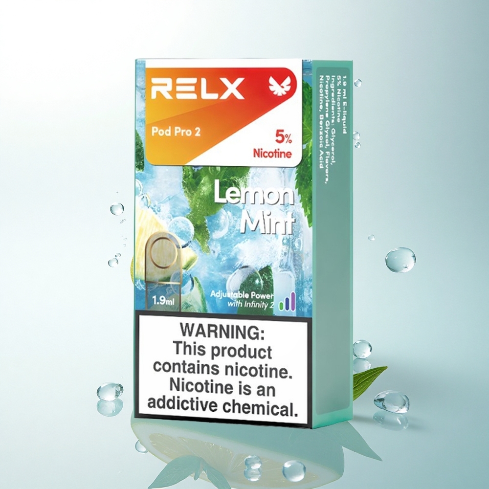 Relx Pod Pro 2 Vape Device レモンミント 50mg/ml 1.9ml 3モード