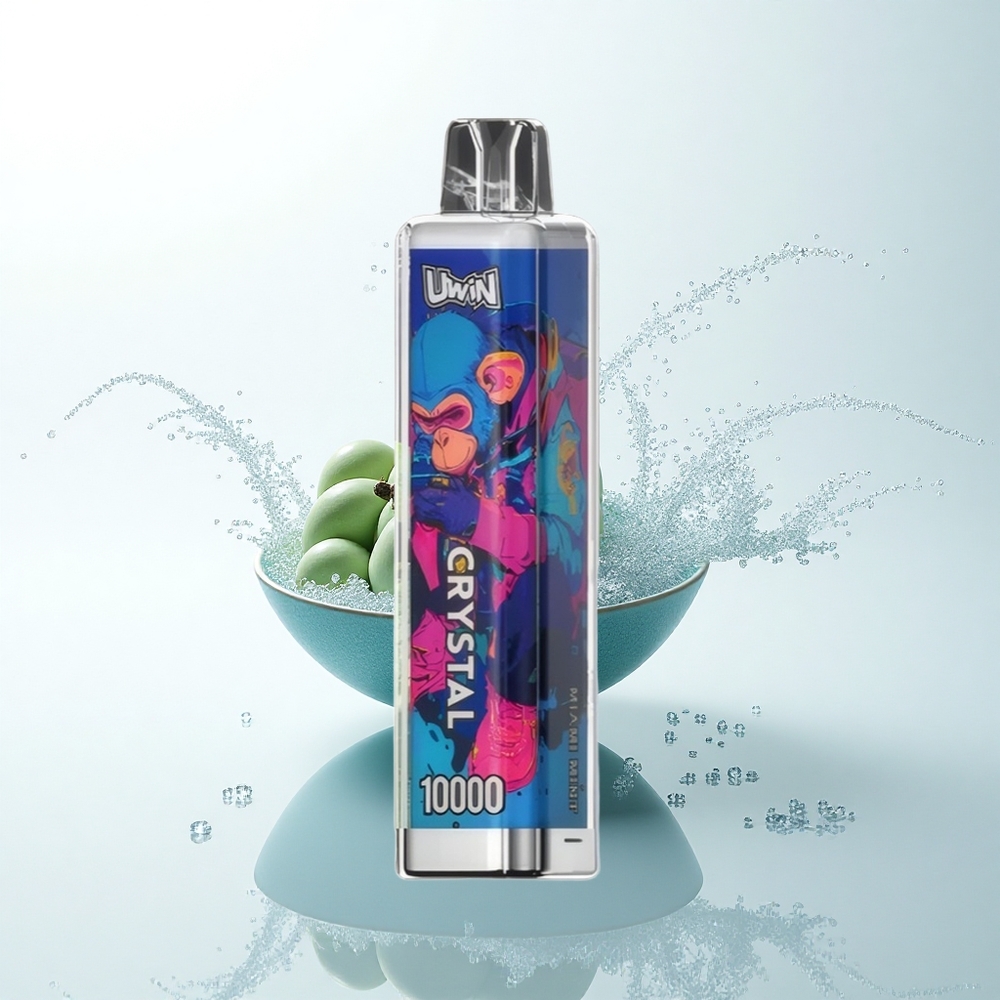 Uwin Crystal 10000 Puffs マイアミミント RGB 光 18ml 0.8オームメッシュコイル
