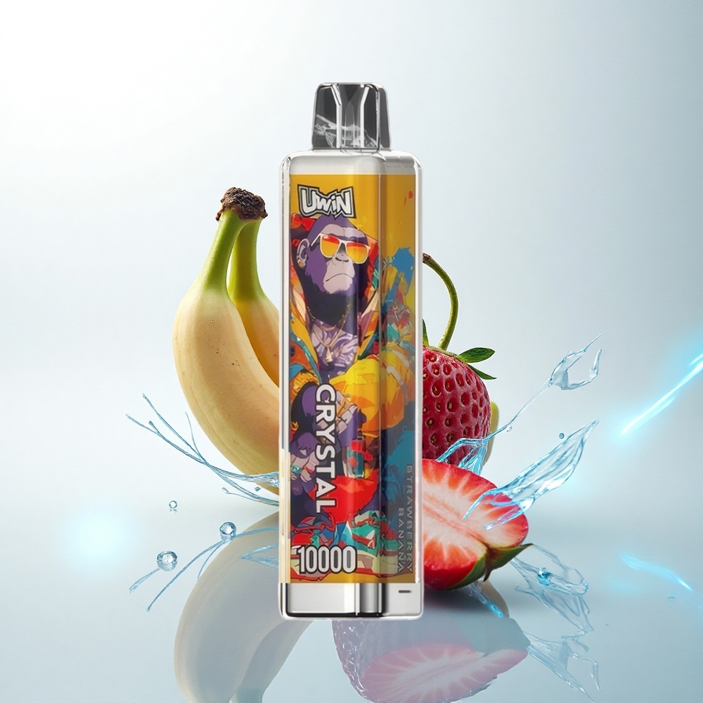 Uwin Crystal 10000 Puffs いちごバナナRGB