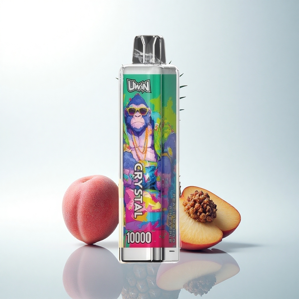 Uwin Crystal 10000 Puffs ピーチマンゴーパイナップルRGB