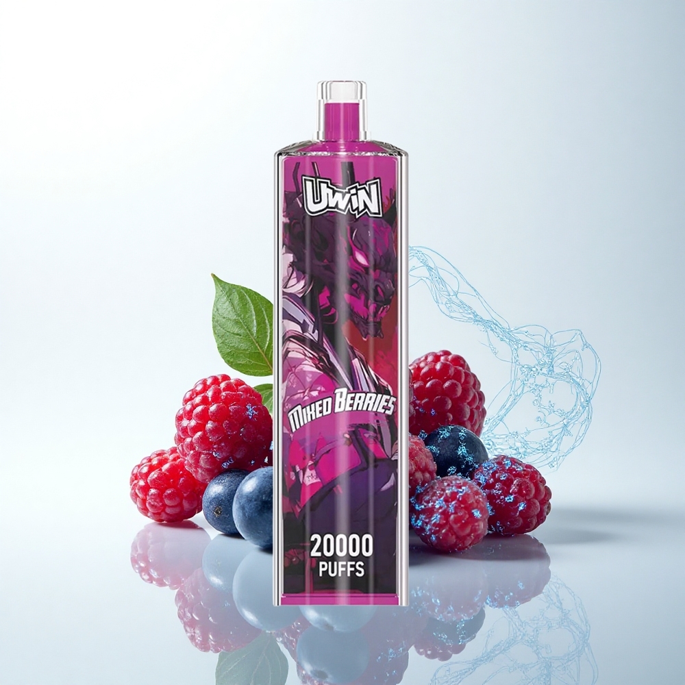 Uwin Shisha Hookah Crystal 20000 Puffs ミックスベリー 22ml メッシュコイル タイプC