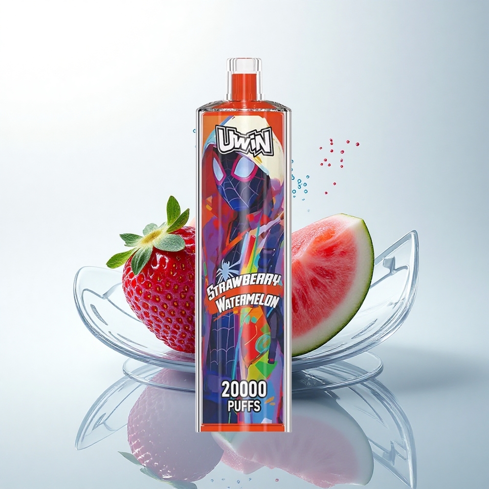 Uwin Shisha Hookah Crystal 20000 Puffs いちごスイカメッシュコイル