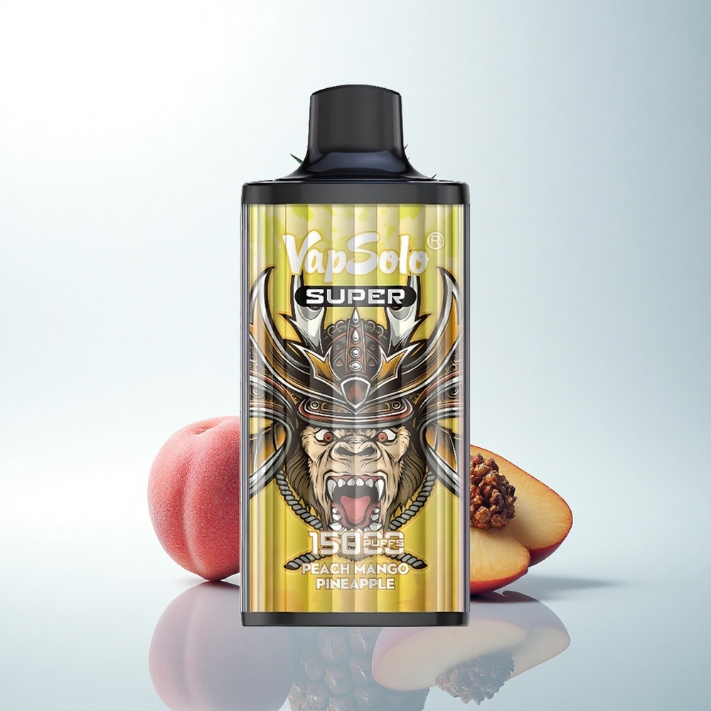 Vapsolo Super 15000 Puffs ピーチマンゴーパイナップル 850mahメッシュコイル