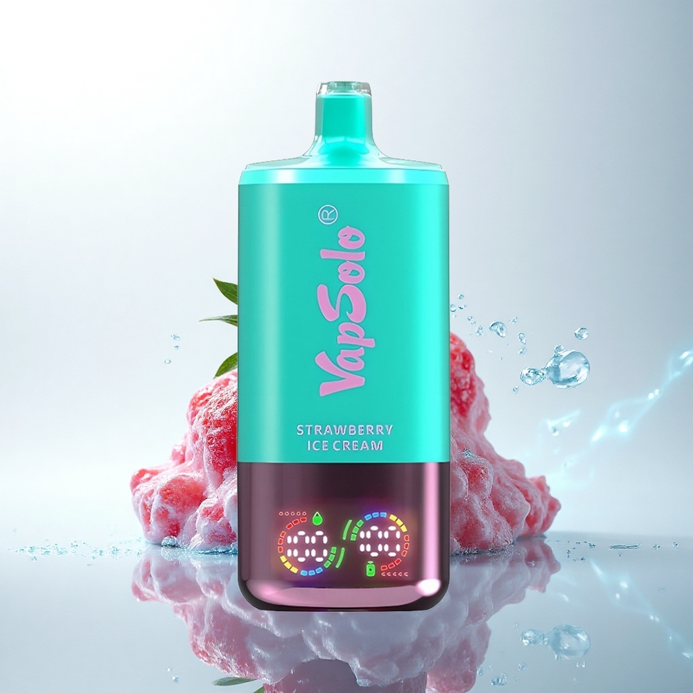 Vapsolo Triple 30000 Puffs 苺アイスクリーム 40ml 3タンク Type-C