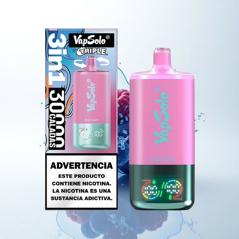 Vapsolo Triple 30000 Puffs ブルーラズ トリプルタンク Type-C