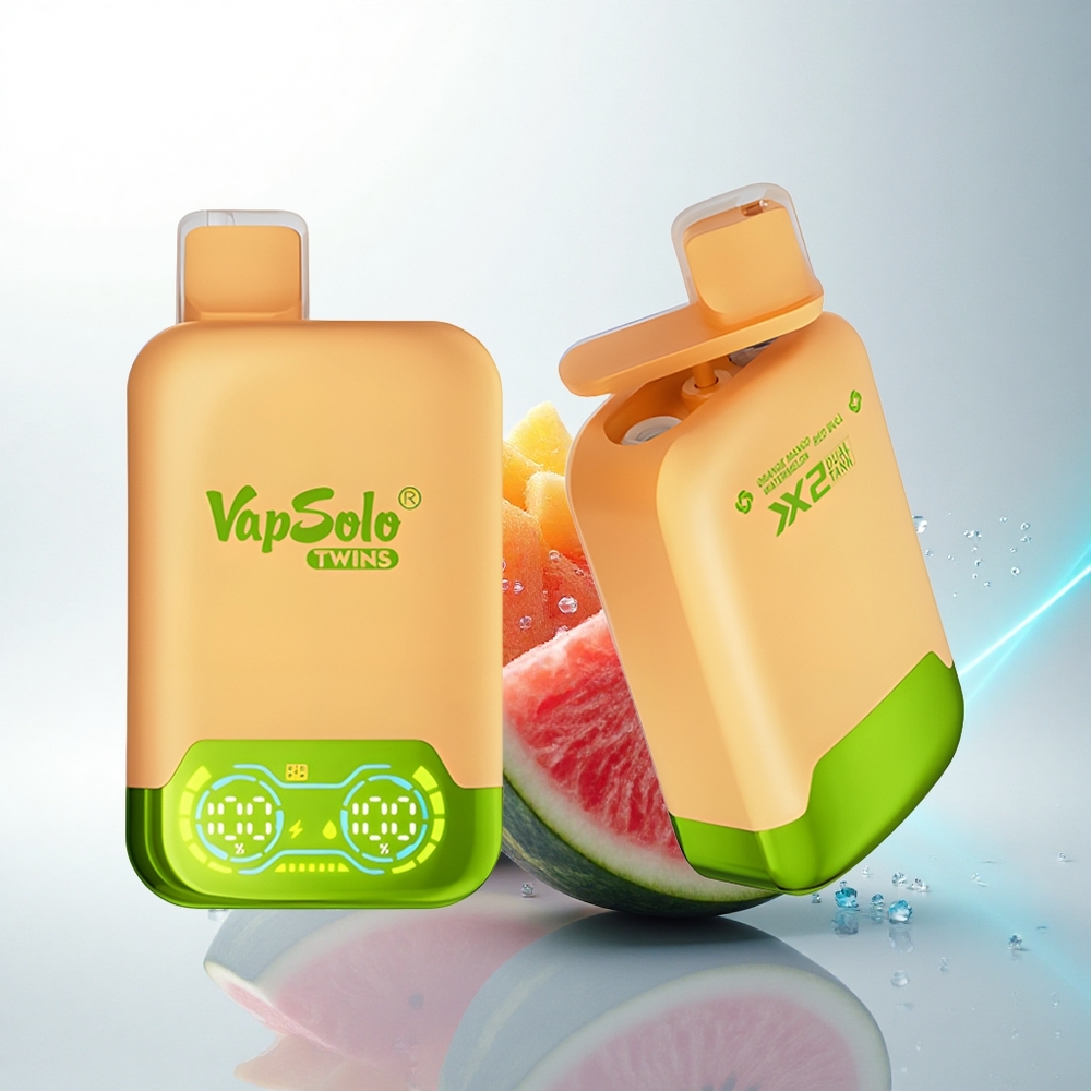 Vapsolo Twins 20000 Puffs オレンジマンゴーウォーターメロン＆レッドブル 40ml タイプC