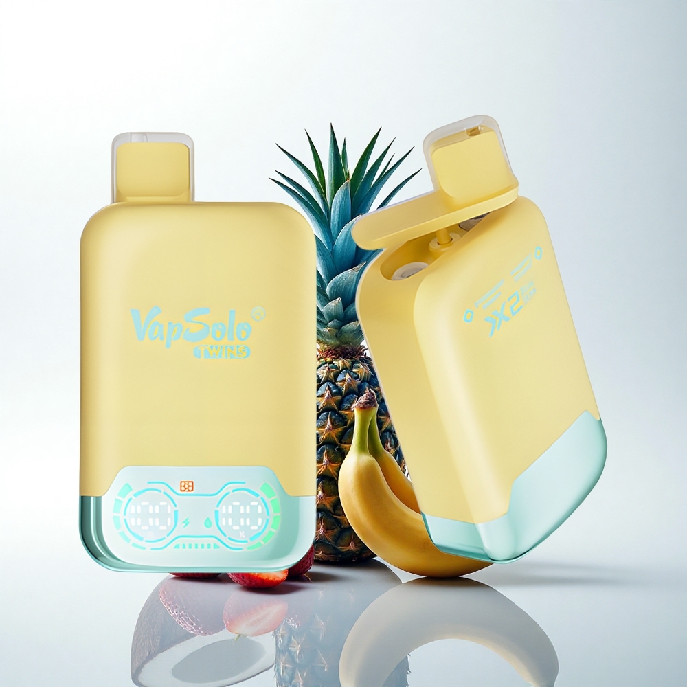 Vapsolo Twins 20000 Puffs パイナップルココナッツ＆ストロベリーバナナ 40ml タイプC