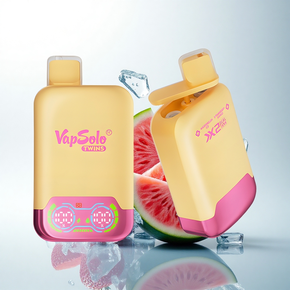 Vapsolo Twins 20000 Puffs スイカアイス＆ストロベリーマンゴー 40ml ダブルタンク